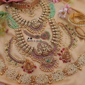 3 Neckless, 1 Pair Earring,...